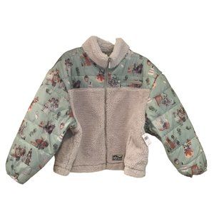 Disney Parks The Haunted Mansion Sherpa Ladies 1X Zip Front Coat